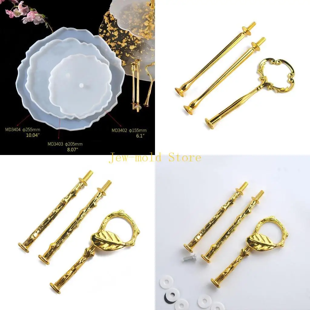 

C71B 3-слойная креативная большая силиконовая форма неправильной формы, форма для лотка для хранения кристаллов «сделай сам»