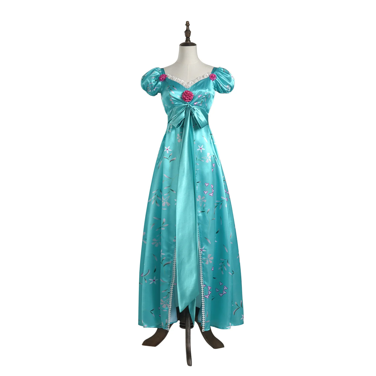

Fulujiacos Giselle Cosplay Blue Princess Dress Costume Ladies Outfit Blue Dress