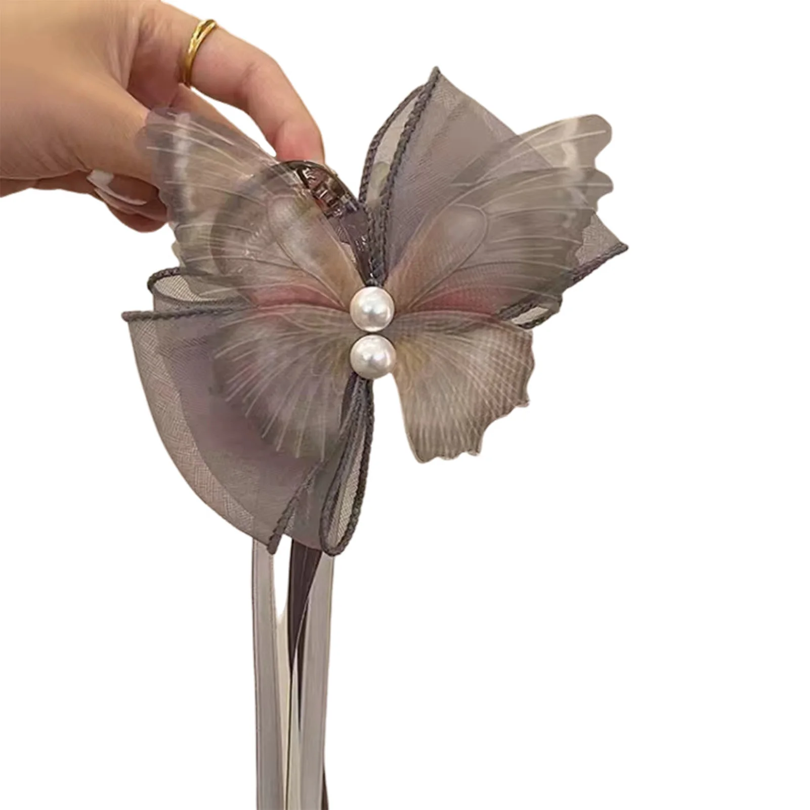 Haarschmuck für Frauen im chinesischen antiken Stil: Schmetterlings-Haarspange mit Quasten für Hanfu und Cheongsam – Haarstyling-Accessoires – Detail 3