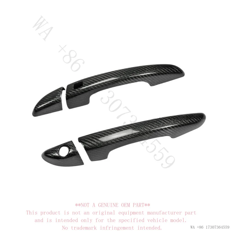 Suitable for Toyota GT86 Subaru BRZ carbon fiber exterior door handle modification parts, car door handle cover upgrade