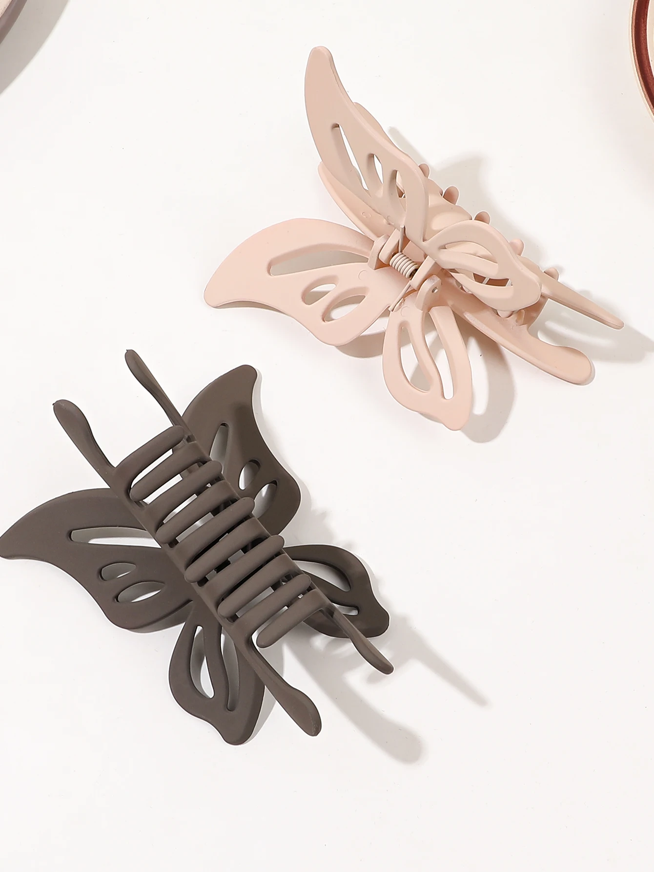 4 Pcs 4.2 Inch Big Butterfly Hair Clips for Thick Thin Hair,Non Slip Cute Matte Hair Claw,Butterfly Claw Clips for Women Girl