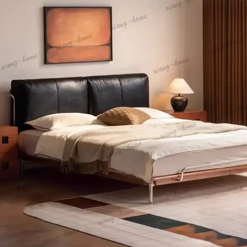 PG No Noise Decoration Luxury Bed Bedrooms Adults Couples Queen Luxury Bed Double King Size Lounges Muebles Para Hogar Furniture