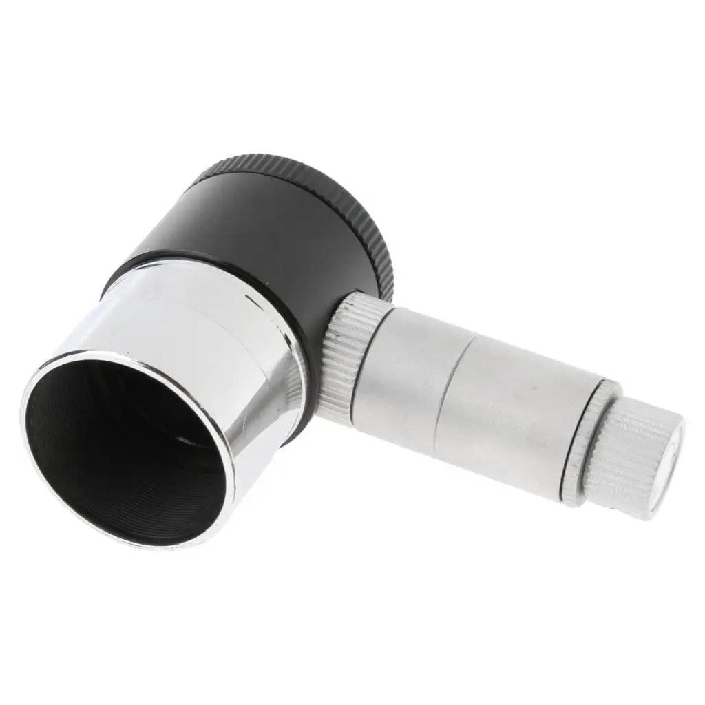 Metal Illuminated Eyepiece 1.25 Inch 12.5mm Double Line Crosshair Reticle Telescope Lens for Star Centering Tasks