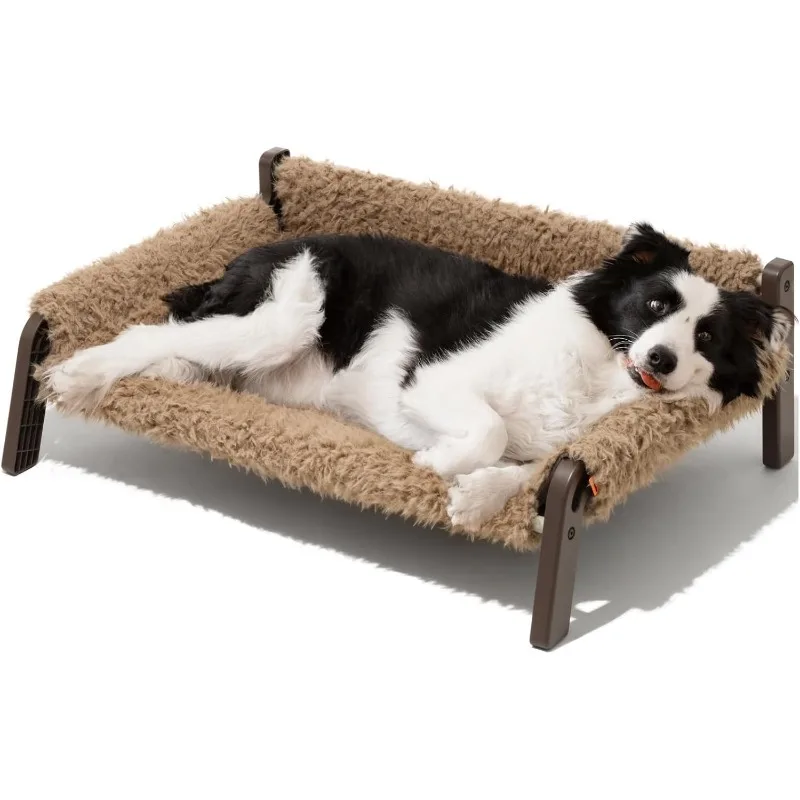 

Elevated Dog Bed, Raised Dog Bed Medium Size Dog Sofa with Non-Slip Bottom, Washable Couch Pet Bed