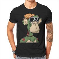 Bored Ape Yacht Club Bayc Nft Copy of T Shirt Classic Goth Teenager Summer Large Cotton Men's Tops Harajuku O-Neck TShirt