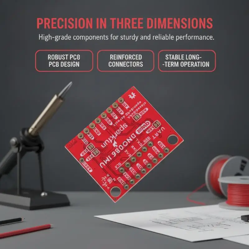 BNO086 IMU Breakout Module Plug and Play Qwiic Triaxial Accelerometer Gyroscope Board for Student STEM Education Projects