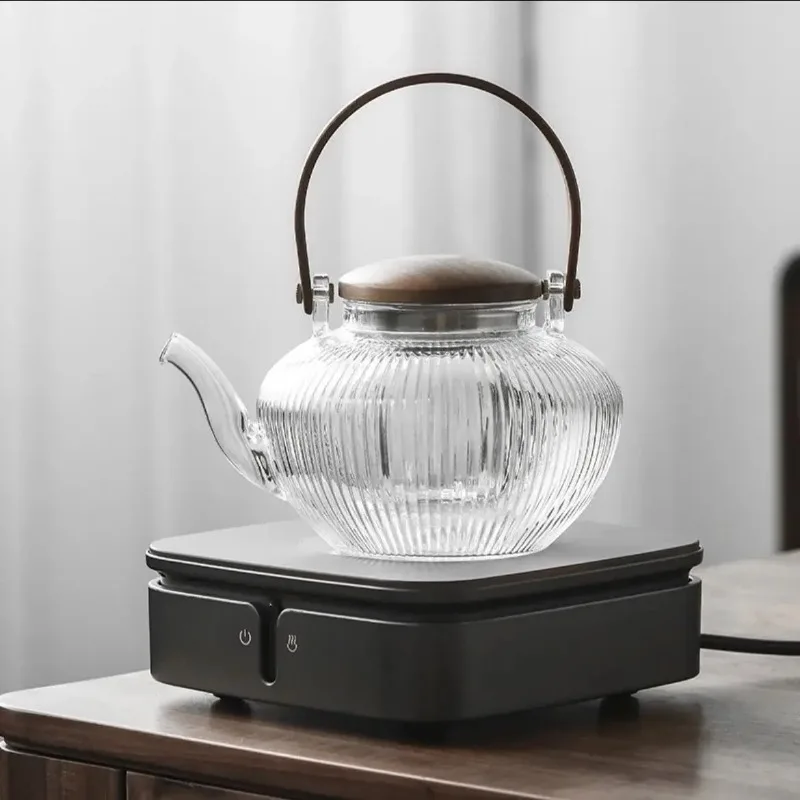 

Large-capacity Glass Teapot Handmade Craft High Temperature Resistant Glass Pot 2021 Office And Home Kitchen Accessories