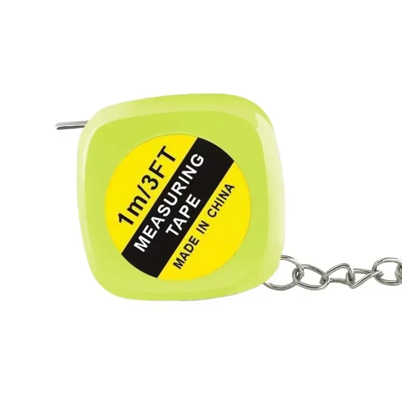 1pcs Retractable Soft Ruler Tape Measure With Keychain Mini Portable Sewing Tailor Cloth Ruler Measuring