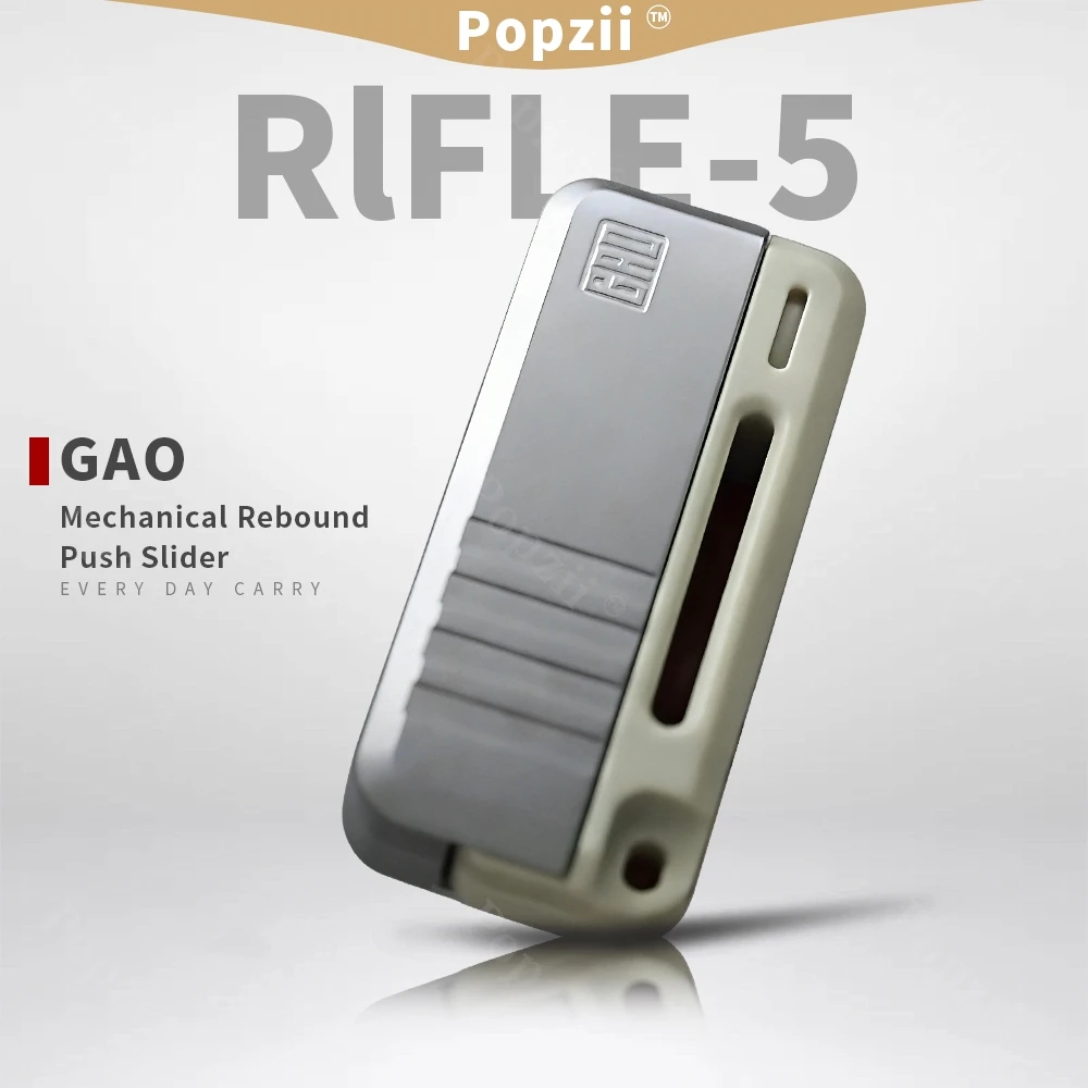 

GAO Studio RlFLE 5: Механическая игрушка-антистресс из нержавеющей стали и PEEK с функцией отскока для взрослых, EDC-игрушка для снятия стресса