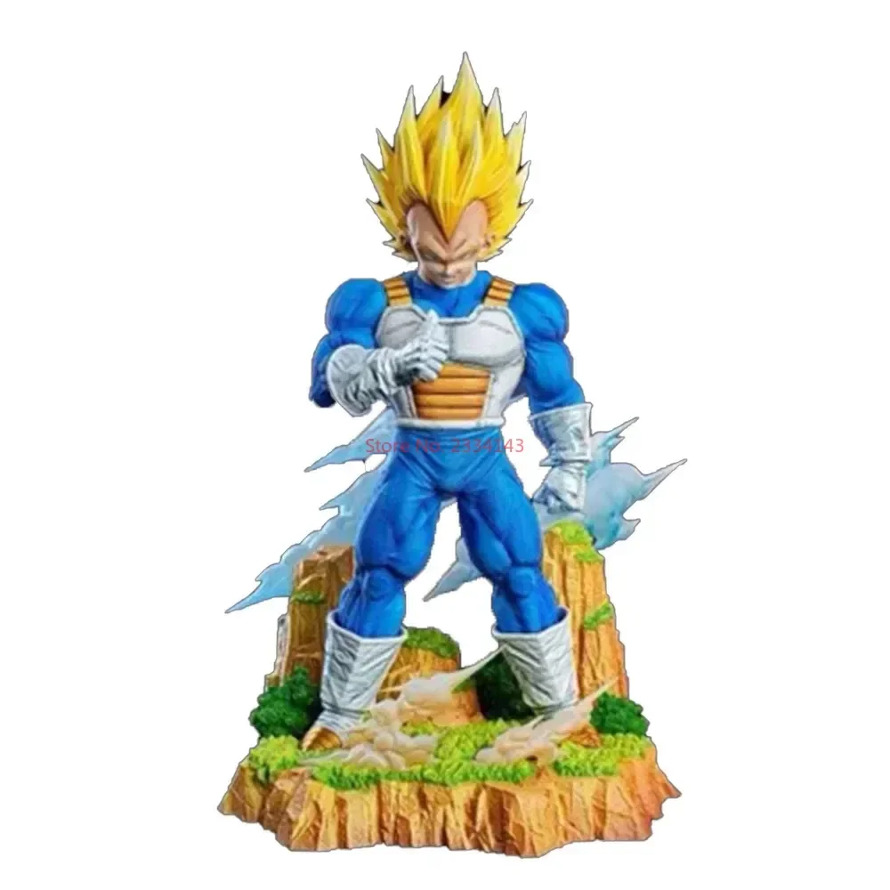 36cm Dragon Ball figurka Anime Gk Vegeta autodestrukcja efekty specjalne Super Saiyan akcji Model lalki kolekcjonerskiej zabawki na prezenty dla dzieci