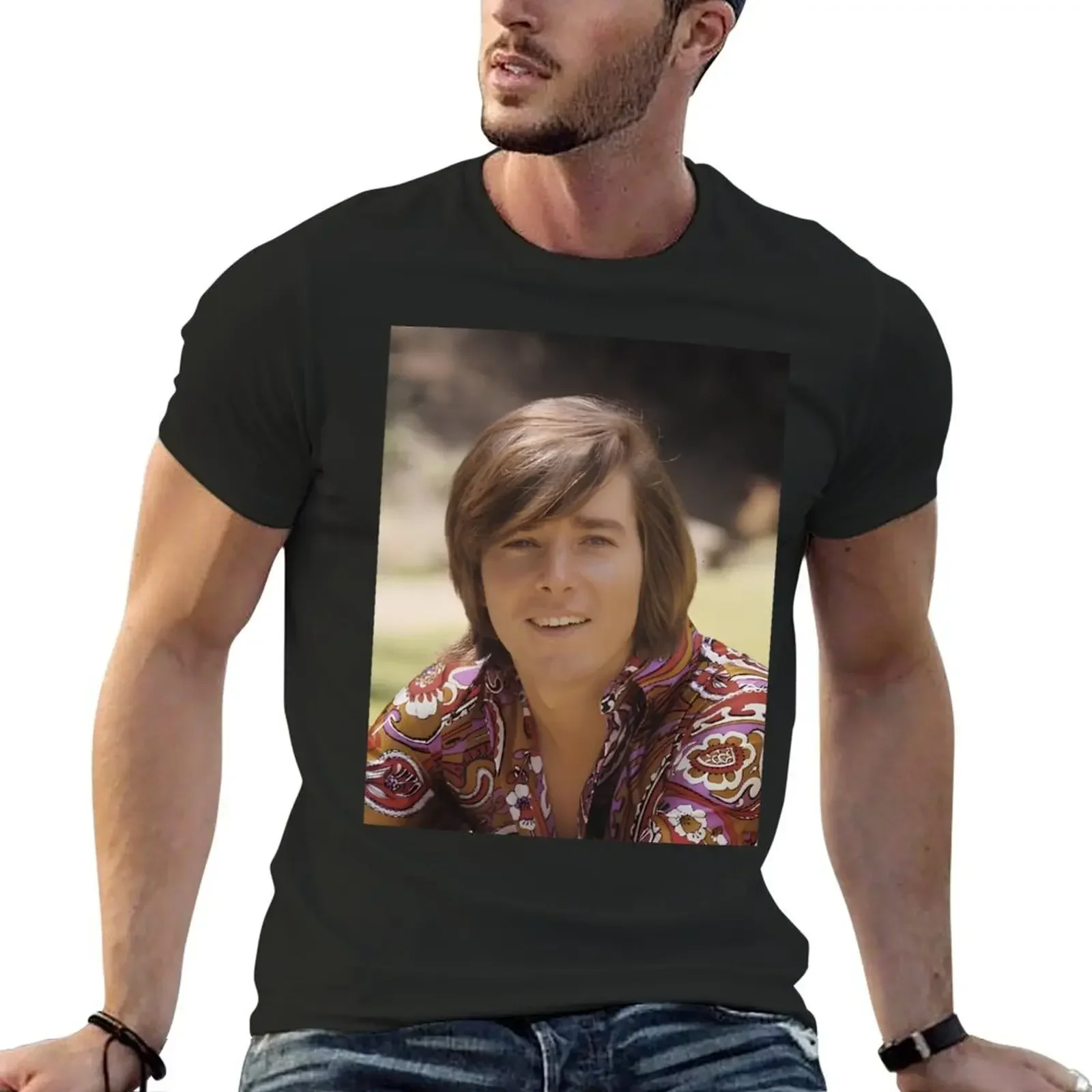 bobby sherman handsome T-Shirt aesthetic clothes oversizeds heavyweight t shirts for men