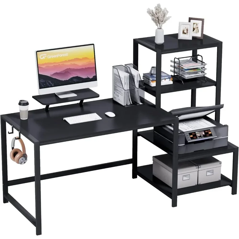 Escritorio negro para ordenador, mueble Pliante para habitación, estudio, lectura, Gaming, accesorios de oficina, portátil