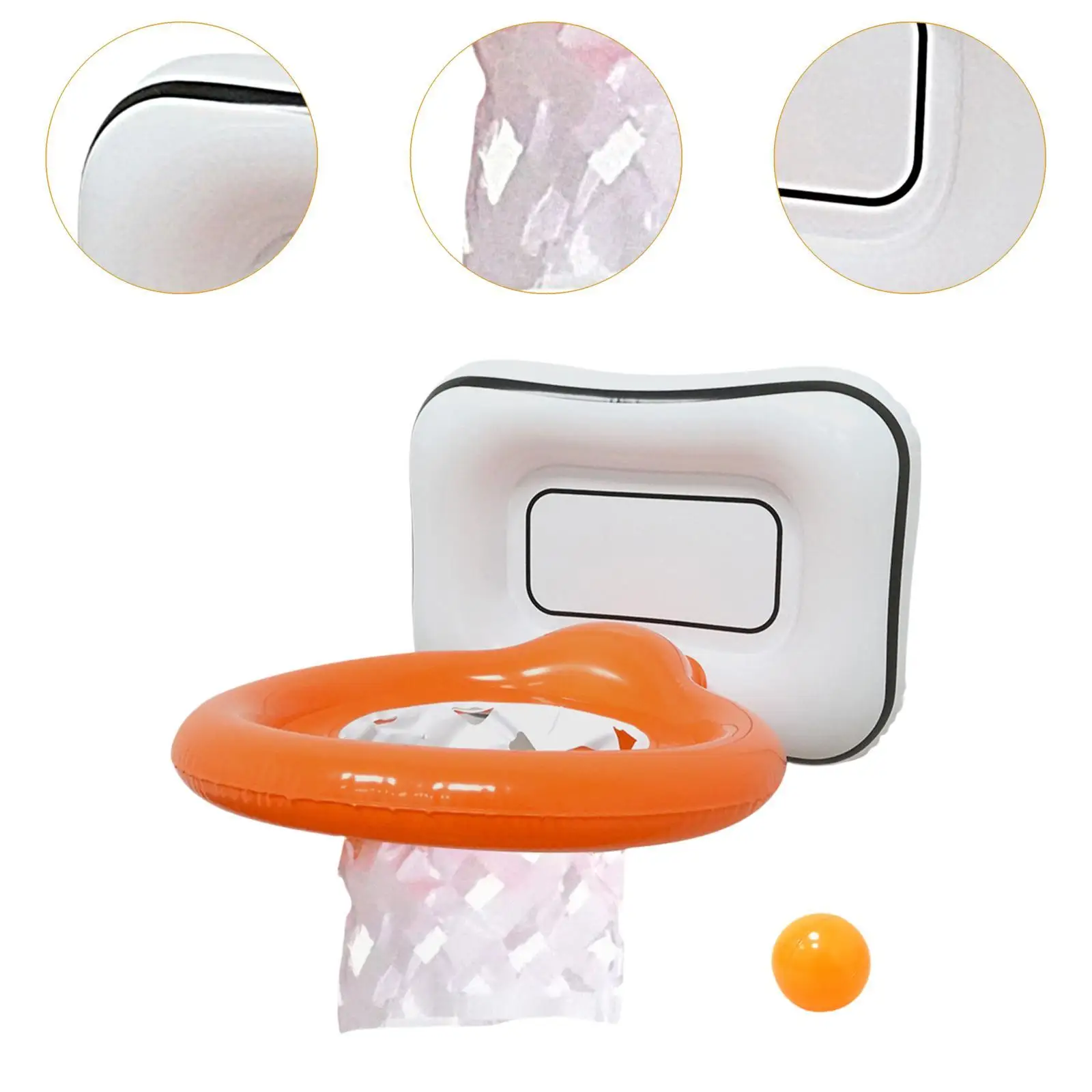 Perlengkapan Kepala Permainan Lempar Ring Basket Aktivitas Orang Tua Anak Dapat Ditiup untuk