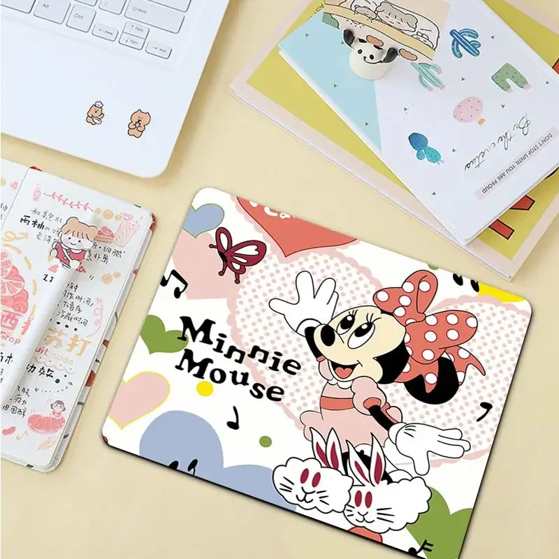 Disney minnie mouse tapete de mesa pequeno estudante mousepad computador teclado almofada jogos tapete de mesa para pc mouse tapete