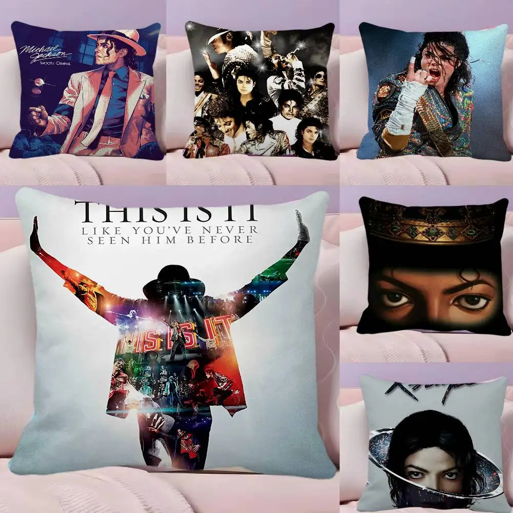 

Michael Jackson Pillow Case Square Pillow Bedroom Sofa Leisure Comfort Cushion Car Living Room Home Decoration