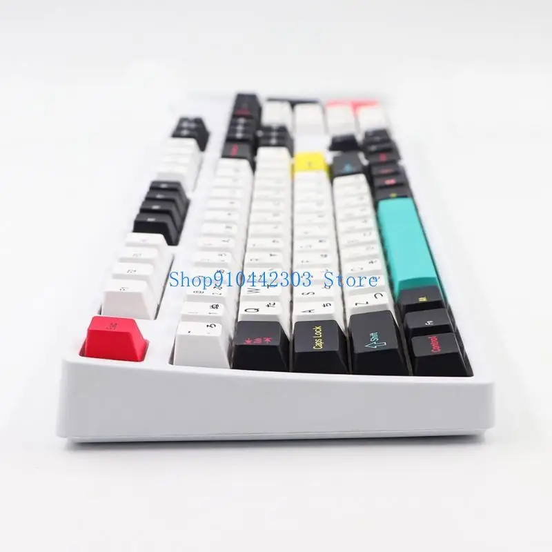 652F 121Key 5 Side Dye Sublimation Cherry Future Funks Keycap for Mechanical Keyboard