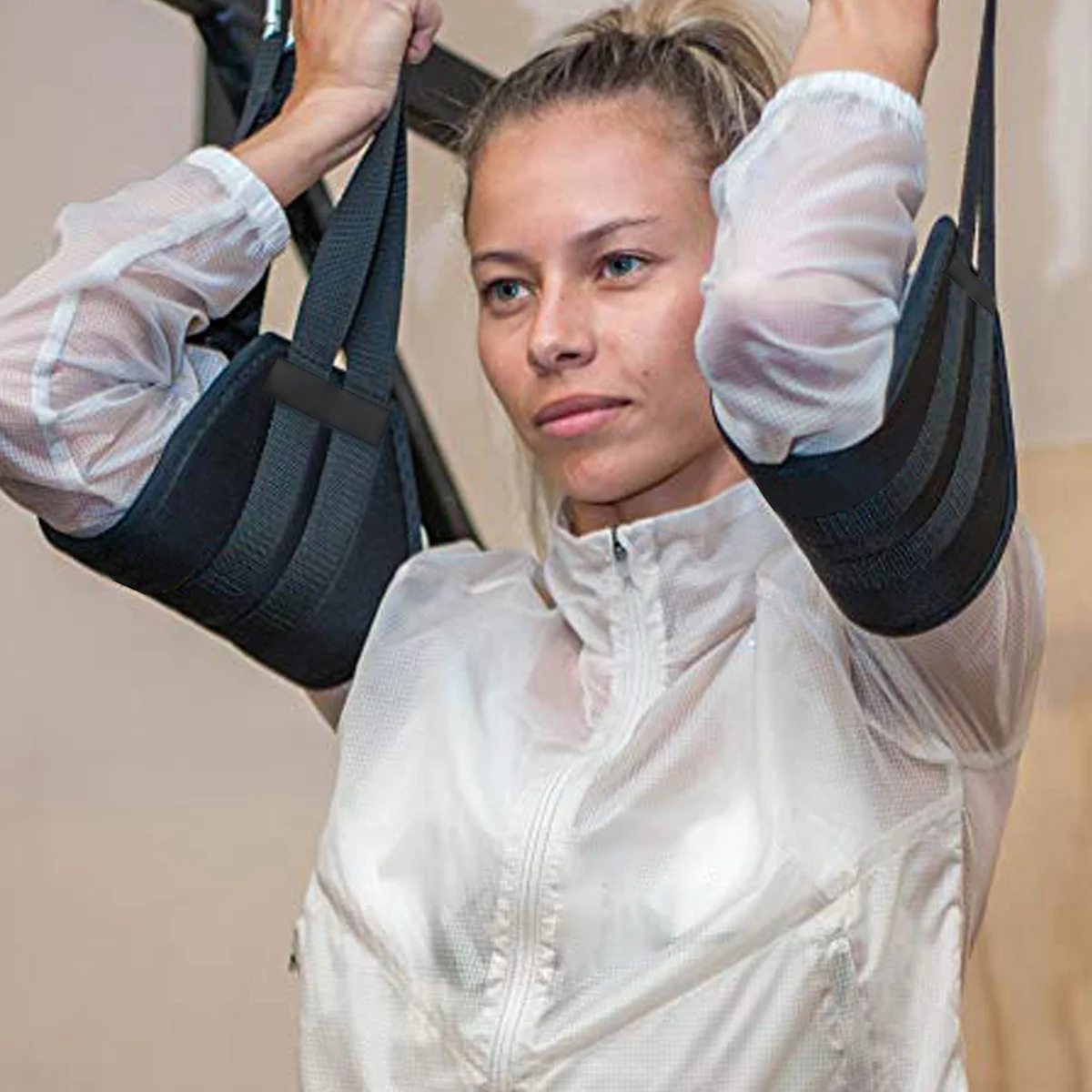 

1Pair Abdominal Cantilever Belt Elastic Resistance Band For Pull-Up Bar Hanging Leg Exercises Muscle Training Home Gym Workout