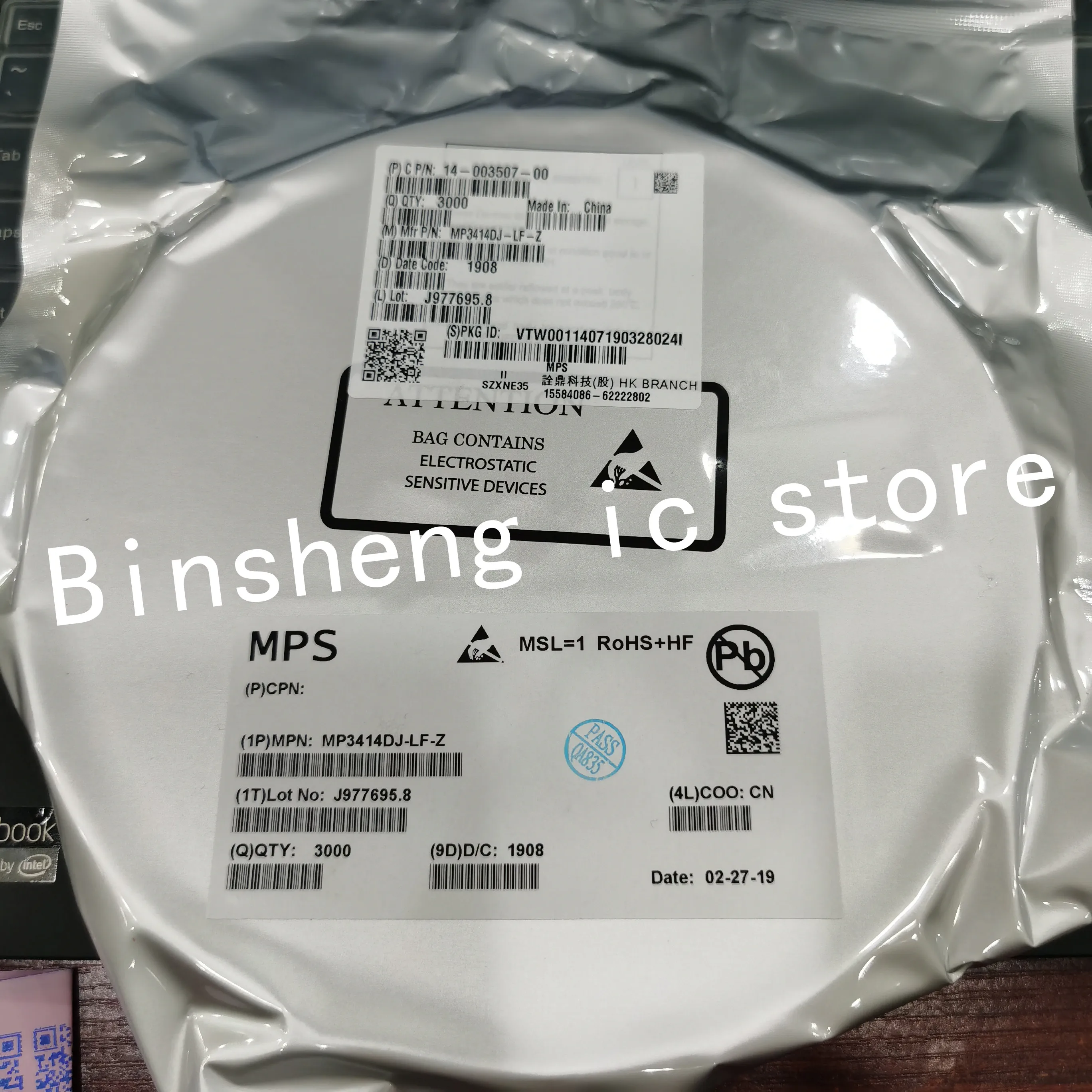 

New original 30pcs/lot MP3414DJ-LF-Z ACM IACM ACMx TSOT23-8 XBOX REPAIR In Stock