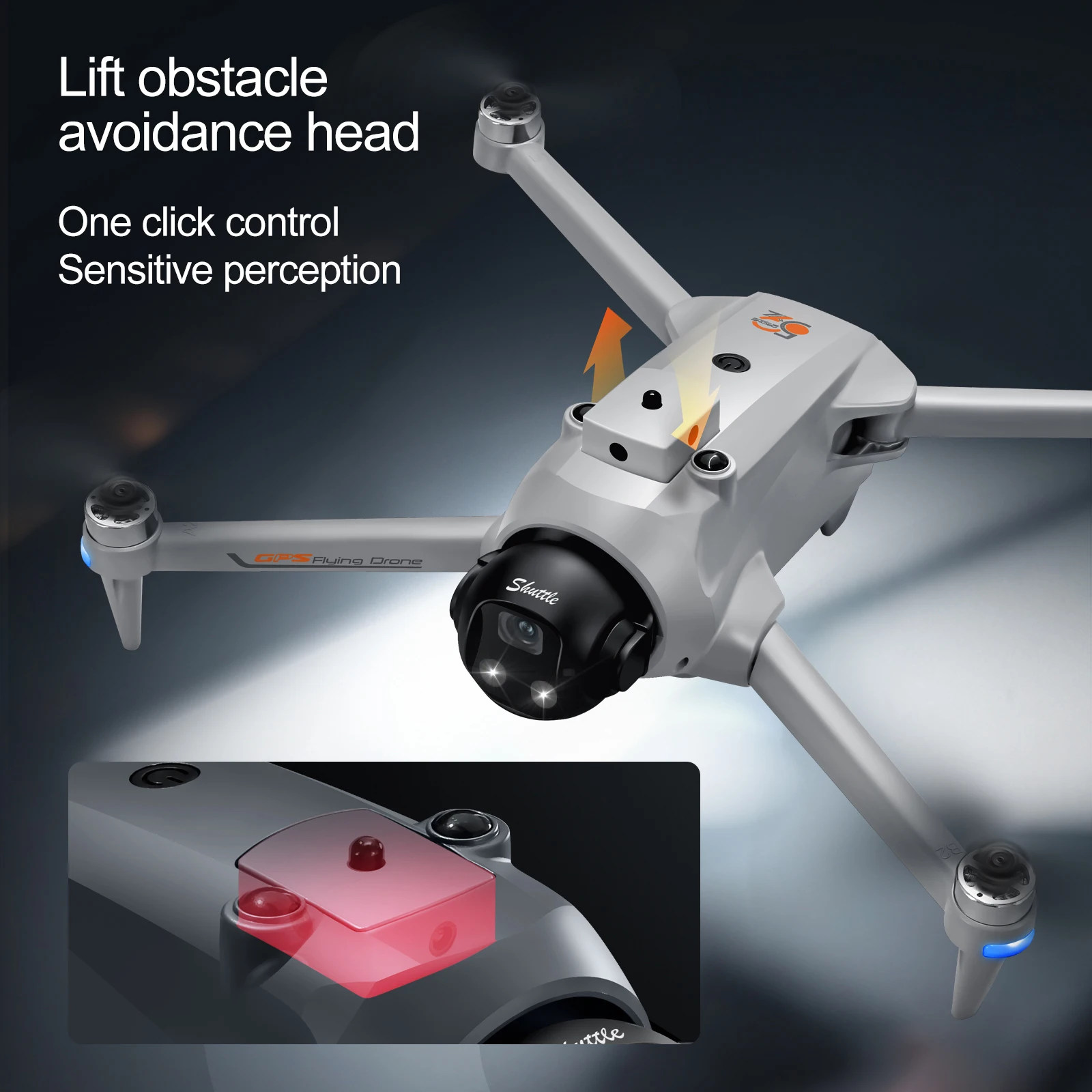 YL059 Drone Can Airdrop Function 720P HD Camera With Screen Control Lifting Obstacle Avoidance Brushless GPS RC Quadcopter Toys
