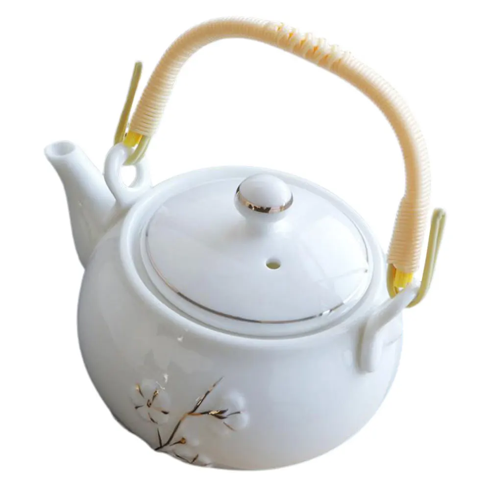

Ceramic Tea Kettle Household Teakettle Practical Portable Heat Resistant Water Heating Kettle Home Teapot