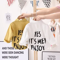 Boy Shirt Clothes Spring Thin Blouses Kids Clothing Toddler Casual Cotton Tops 1 2 3 4 Years Children Long Sleeves Shirt