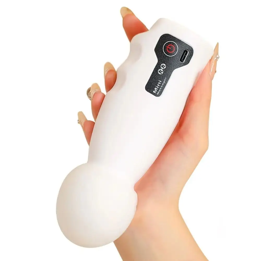Adjustables Mini Fascia Massager Soft Massage Head Wear Resistant Deep Tissue Massage Device 4-speed Easy To Operate