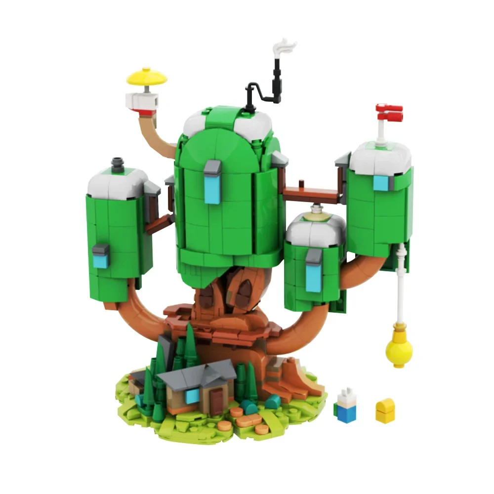 MOC Movie Adventureeds Finn And Jakes Treehouse Model Building Blocks Anime Scene Architecture Bricks Toy For Kids Birthday Gift