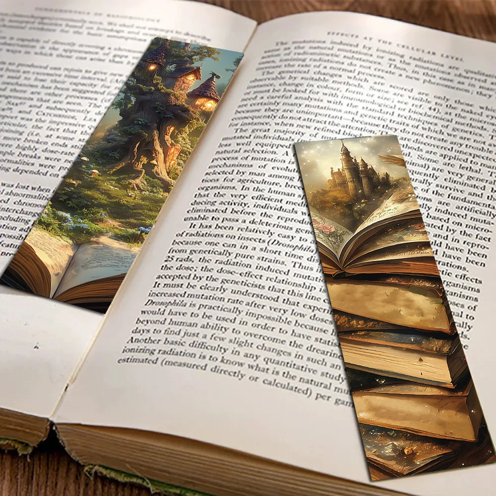 30PCS Fantasy Reading Bookmark Kawaii Notebook Animal Book Gift Luggage DIY Decoration School Student Waterproof Phone Bookmark