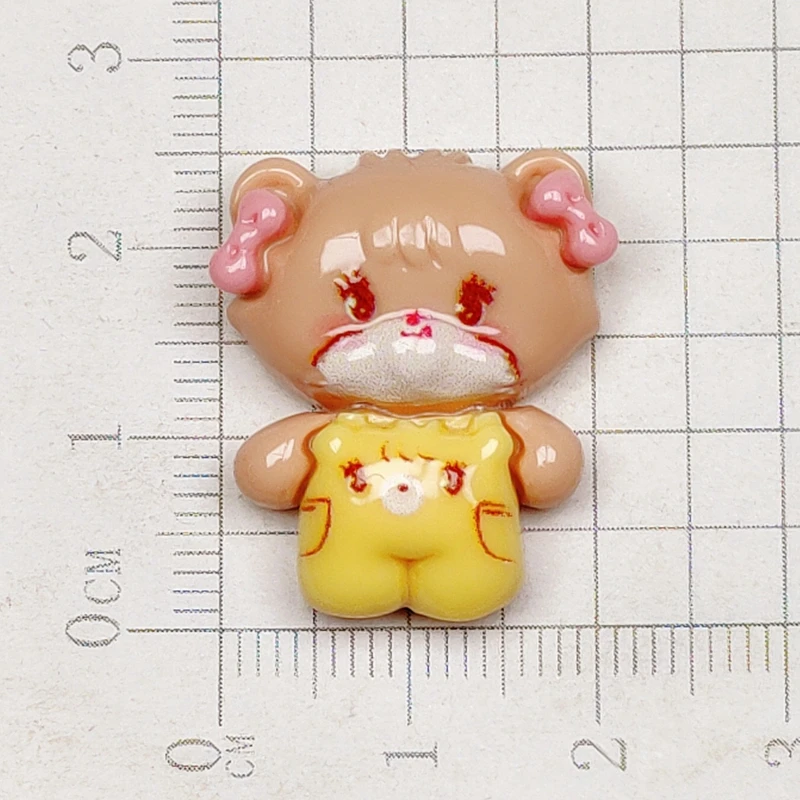 Mini figuras de animales de dibujos animados Kawaii, 10 piezas, Serie de cachorros y gatitos, adorno de resina con parte trasera plana, accesorios