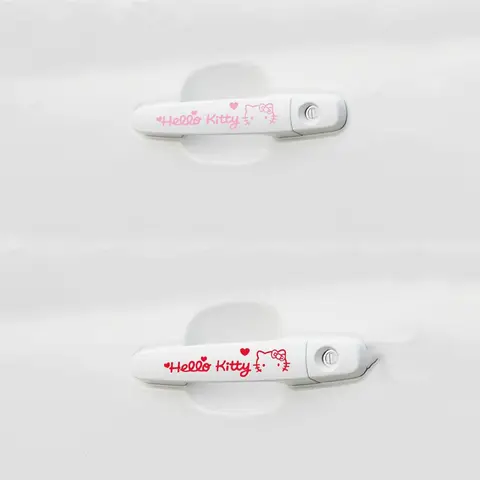4 st Sanrio Hello Kitty klistermärken Kuromi DIY vattenkopp telefon laptop dekoration dekaler scrapbooking klistermärken flickor belöning barnleksaker 8 best sales Hello Kitty bilklistermärke - №4