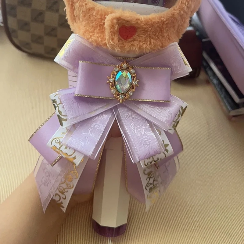 19Colors Light Stick Bows Handmade Crystal Stick Cheering Stick Bowknot Badge Concert Accessories Lolita Clothing Collar Flowers