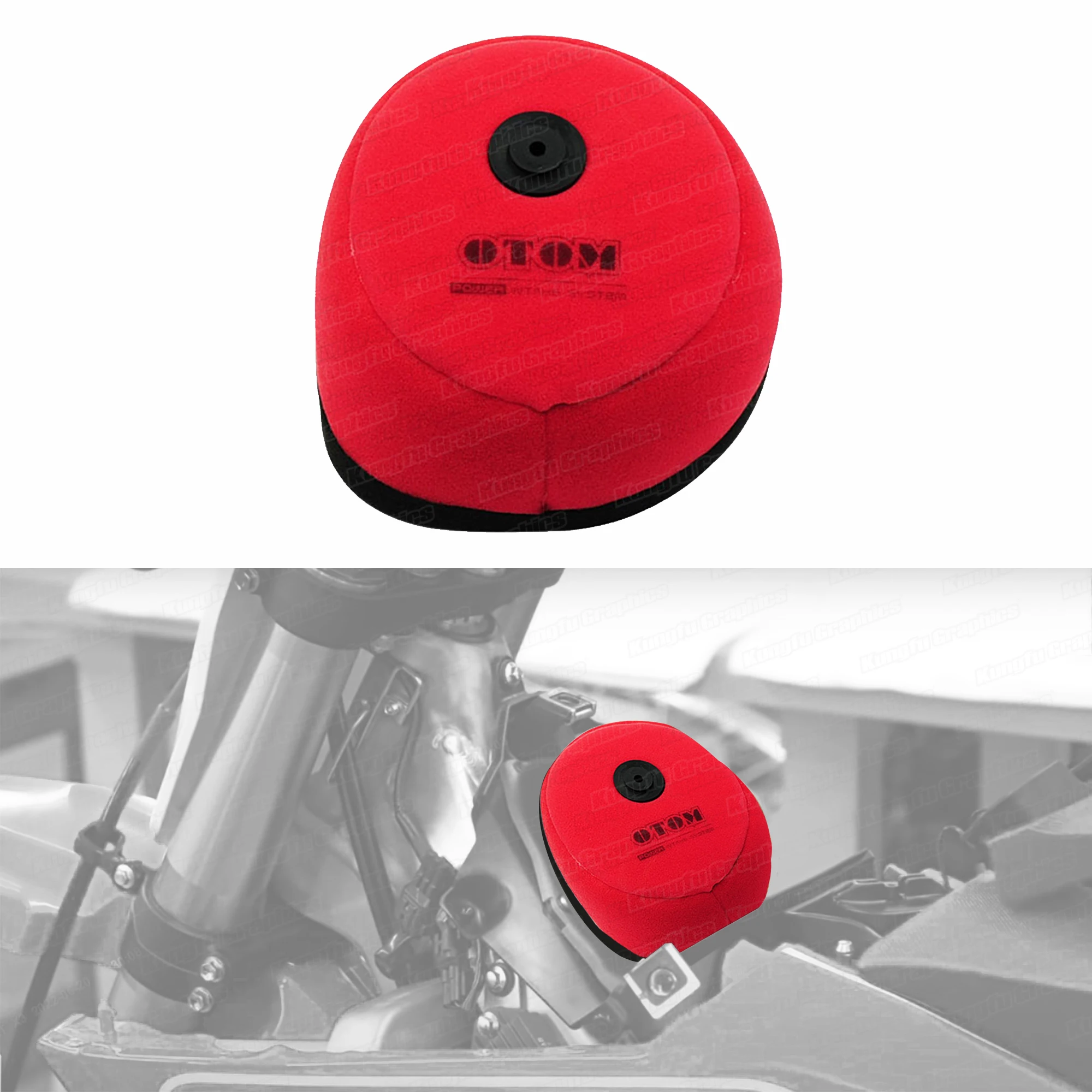 

JY Racing Dirt Bike Dual Polyester Foam Air Filter for Suzuki RM125 RM250 RMZ250 RMZ450 Motocross Enduro NO.13780-10H00