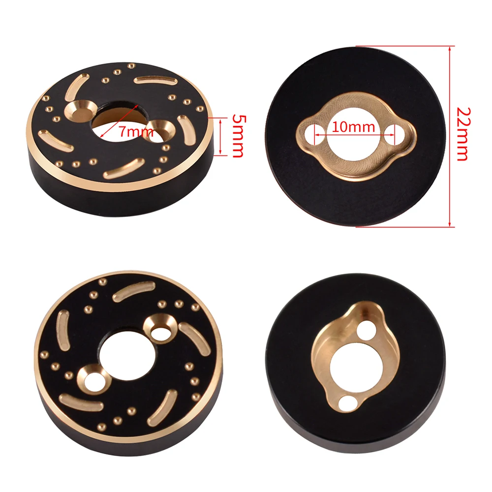 9imod Brass Heavy Duty Brass Counter Weight Set Improve Stability Rear Axle for Traxxas TRX4M 1/18 RC Crawler Upgrade