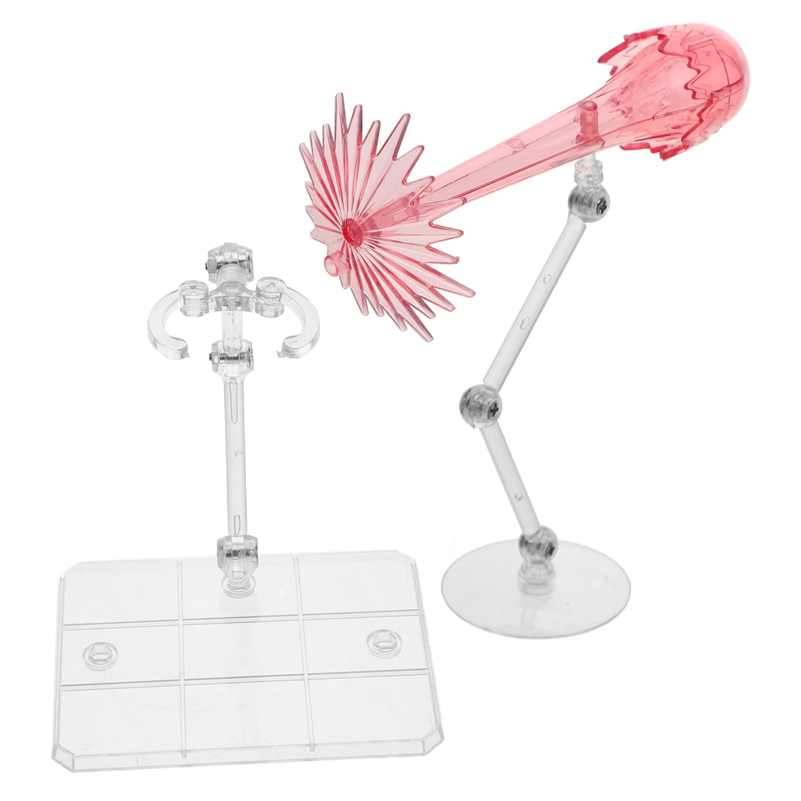 

2 Pcs Display Stand Action Figure Effects Model Figures Toy Plastic Flight
