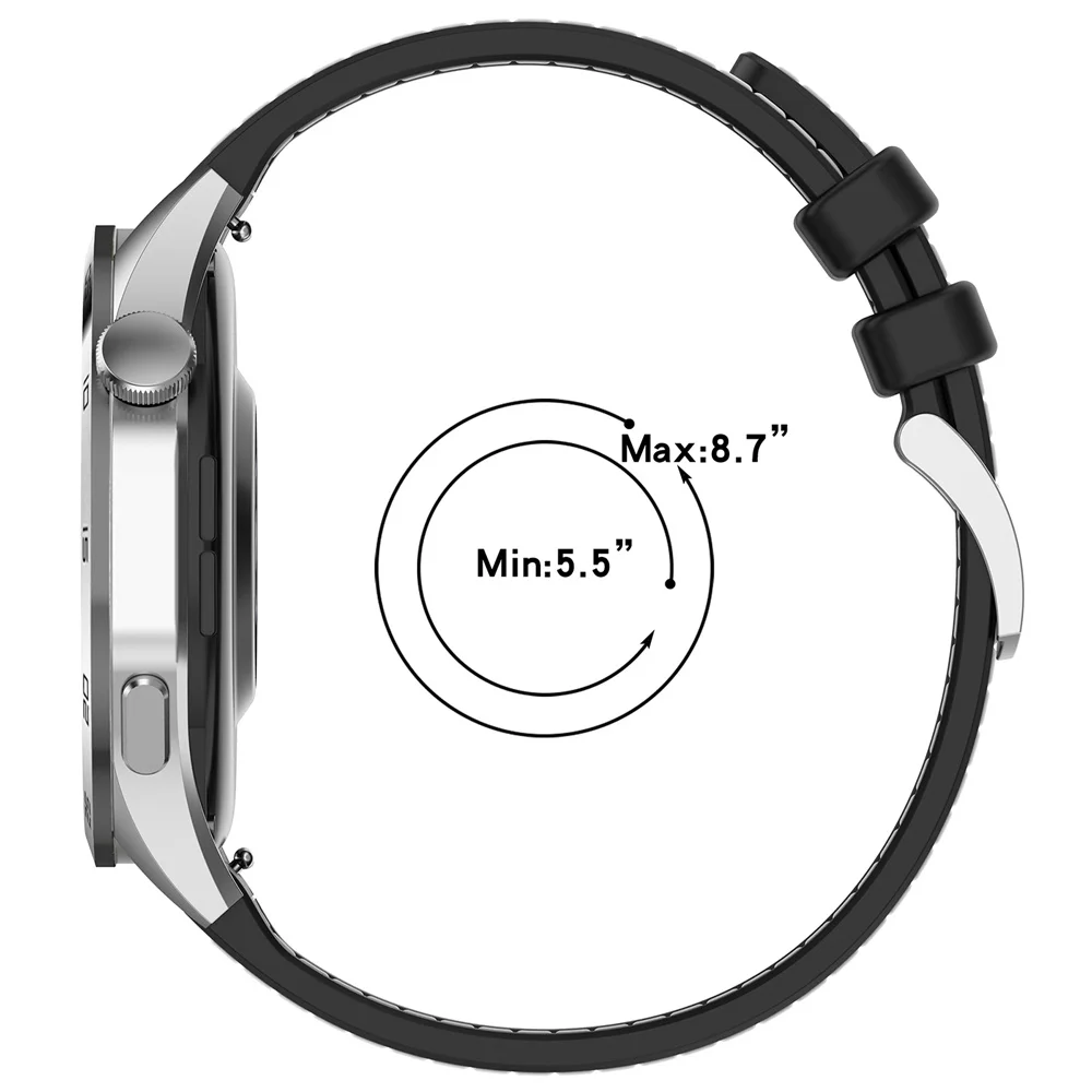 استبدال حزام ساعة سيليكون ، إكسسوارات ساعة ، سيليكون ، نايلون ، 22 ، هواوي GT4 ، 46