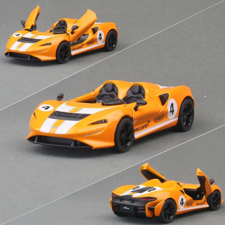 KiNSMART Toy Car Model 1/36 McLaren Elva Super Sport Diecast Alloy