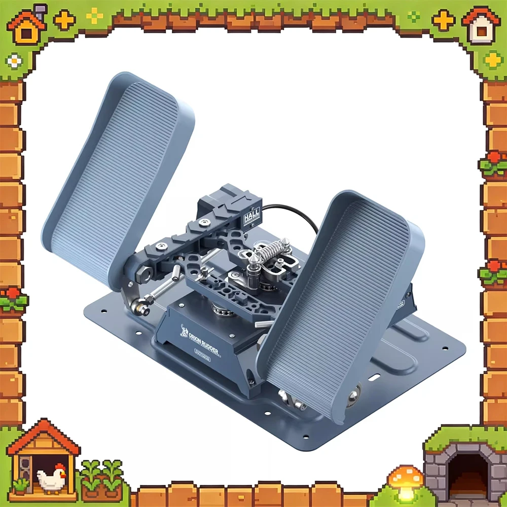 WINCTRL Orion Metal Foot Rudder Three Mode Second Cut With Its Own Buffer Design Game Foot Rudder Slide Rebound Pedal For Gifts