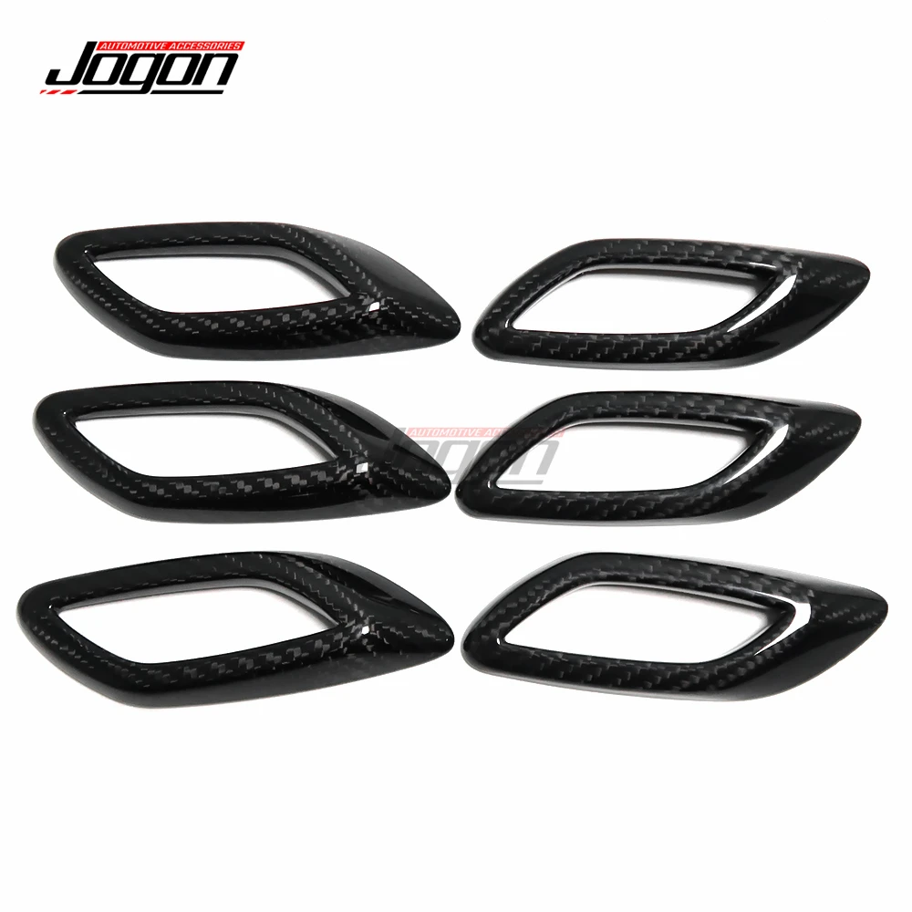 6Pcs Carbon Fiber For Maserati Levante Sport S 2016-2023 Exterior Car Side Fender Air Vent Intake Cover Sticker Trim Accessories - Image 4