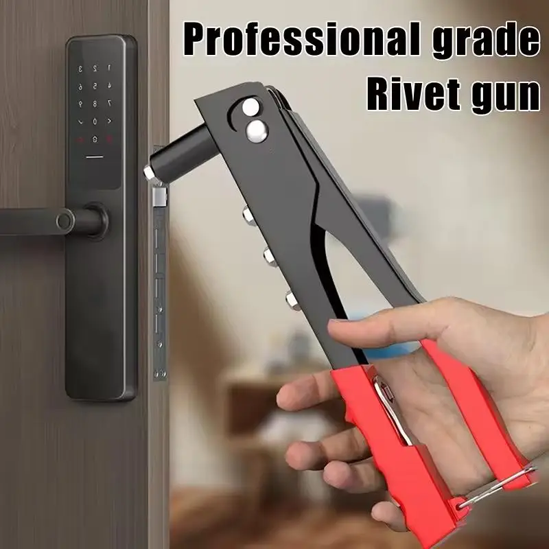 TPR Heavy Duty Riveter Set Rivet Gun And 50Pcs Blind Rivets Assortment Kit Hand Tools Rivet Nut Tool