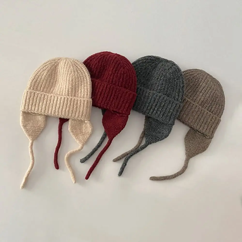 

Fashion Stretchable Beanie Cap Soft Cozy 's Woolen Hat Breathable Boys' Knitted Hat Boys Girls