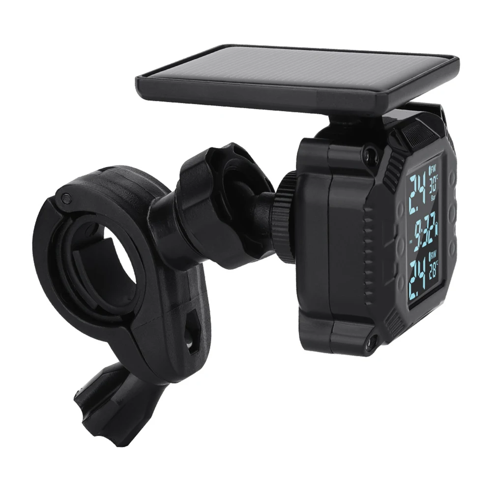 

Solar Tire Pressure Monitoring System LCD Display Tyre Pressure External Sensor IP67 Waterproof TPMS Tire Pressure Alarm Monitor