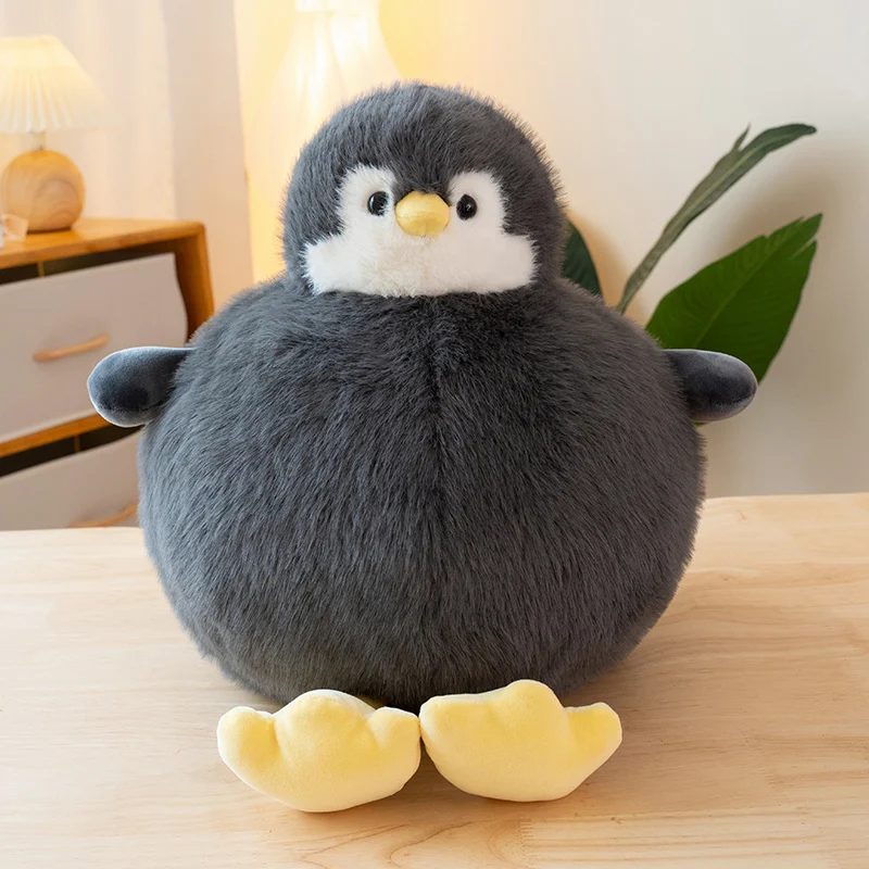 35/50cm kawaii redondo & rolando pinguins animal de pelúcia pinguim gordo macio boneca brinquedo de pelúcia sofá travesseiro almofada presente de aniversário para meninas