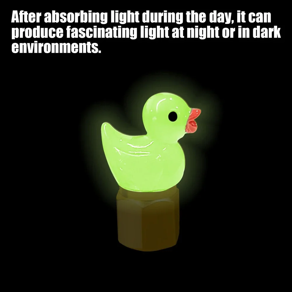 4 قطعة لطيف بطة توهج في الظلام الإطارات صمام قبعات الزخرفية الإطارات صمام قبعات الإطارات صمام الهواء قبعات للسيارات الدراجات النارية والدراجات #6