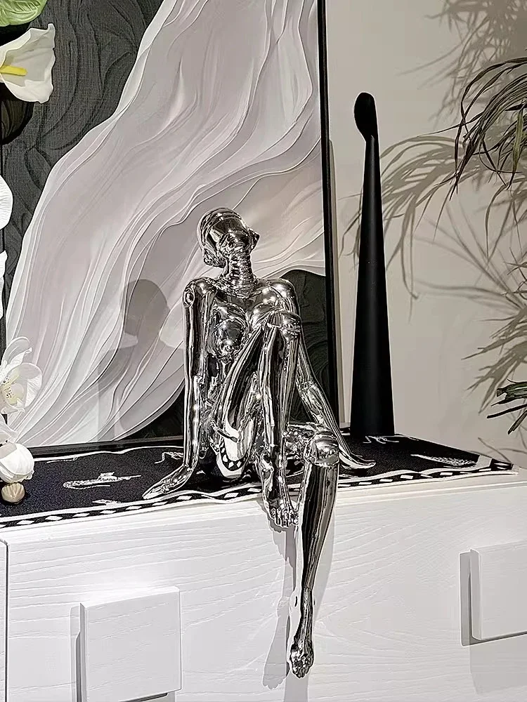 Wabi meaning, empty mountain base machinery Muse advanced sense ornament entrance art sculpture living room light luxury home de
