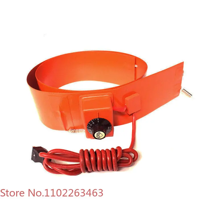 220v 1250x120mm flexible silicone rubber belt heater tape for 50kg gas tank heater band