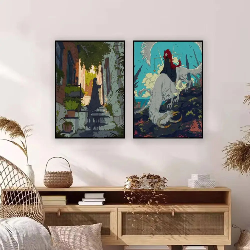 Style F-Fantasy retro style Ionomycin Poster Premium Art Wall Decor, Simple Ornament for Living and Leisure Areas