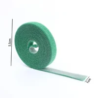 Self Adhesive Plant Nylon Cable Tie Green Adjustable Plants Hook Loop Support Garden Twine Bandage Reusable Fastener Tape Strips 6