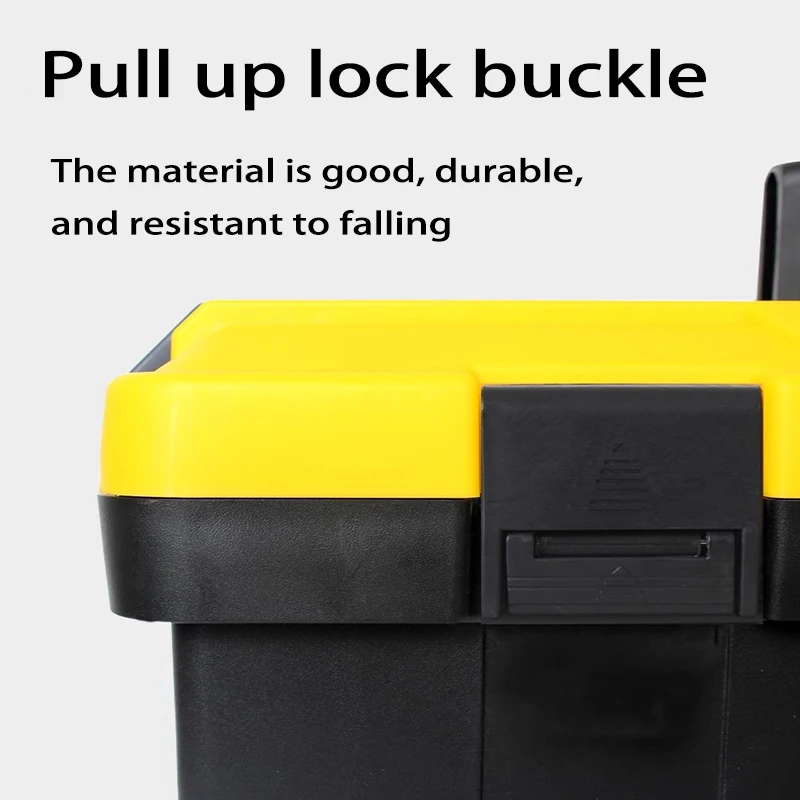 

Hardware Toolbox Plastic Thick Combination Multi Functional Suitcase Electrician Carpenter Electric Drill Storage Box