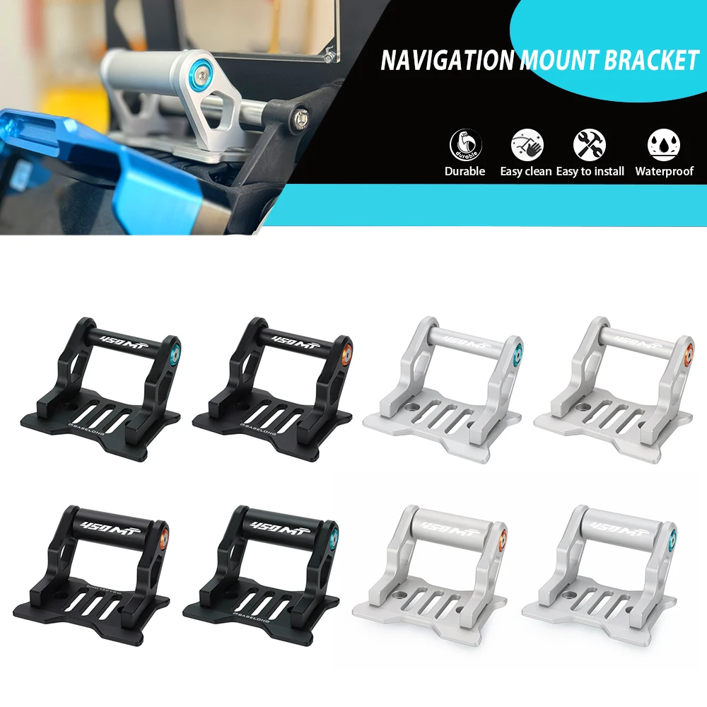 

For CFMOTO CF MOTO 450MT 450 MT 450 MT450 2024-2025 12mm/22mm Motorcycle GPS Phone Holder Stand Navigation New Extension Bracket