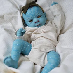 NPK 19 inch Hand made high quality detailed painting Fecilia Avatar Lifelike Real Soft Touch small doll cute handy baby